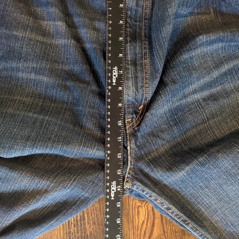 Levis 550 Mens Relaxed Fit Tapered Leg Dark Wash Blue Denim Jeans 46x30